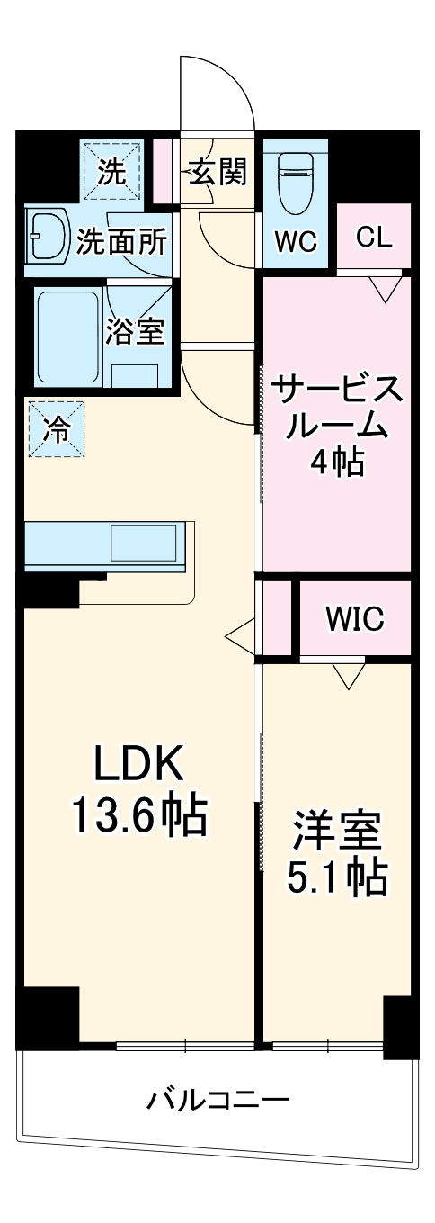 ドゥーエ武蔵中原の間取り