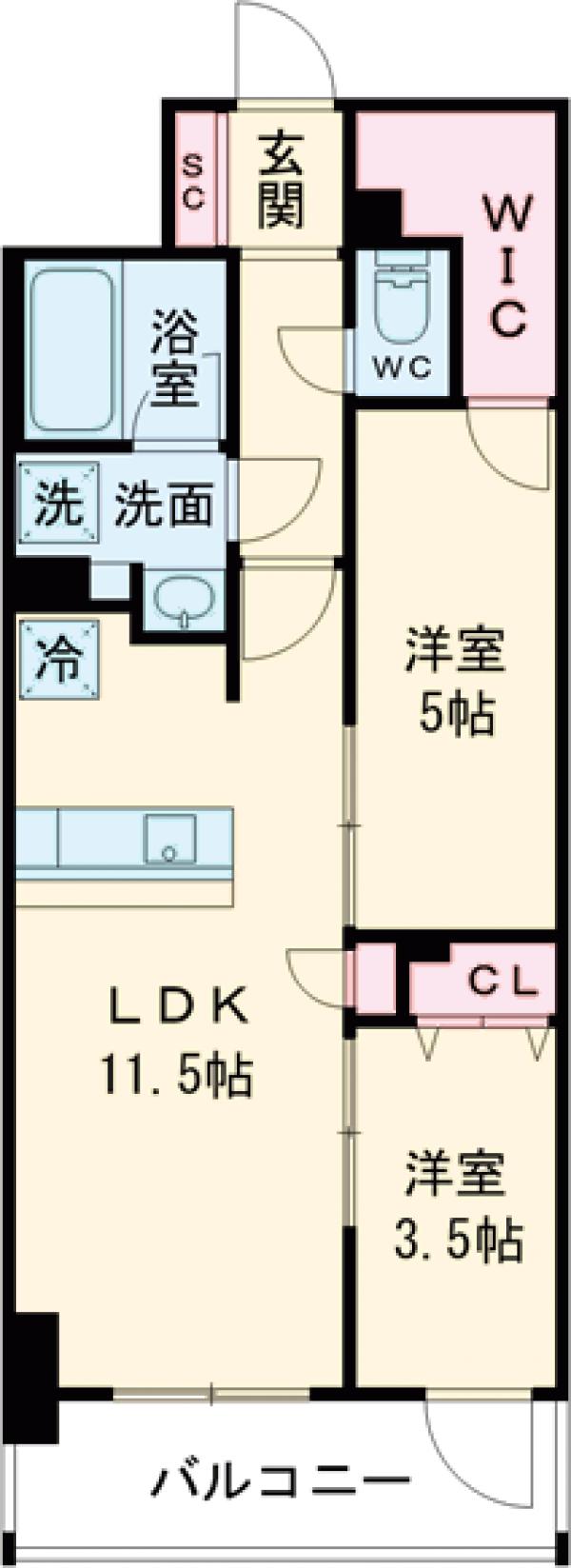 CLASSEUM高崎の間取り