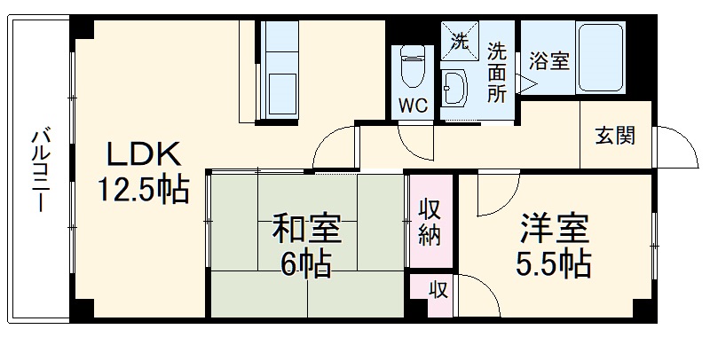 ビューネ桜井の間取り