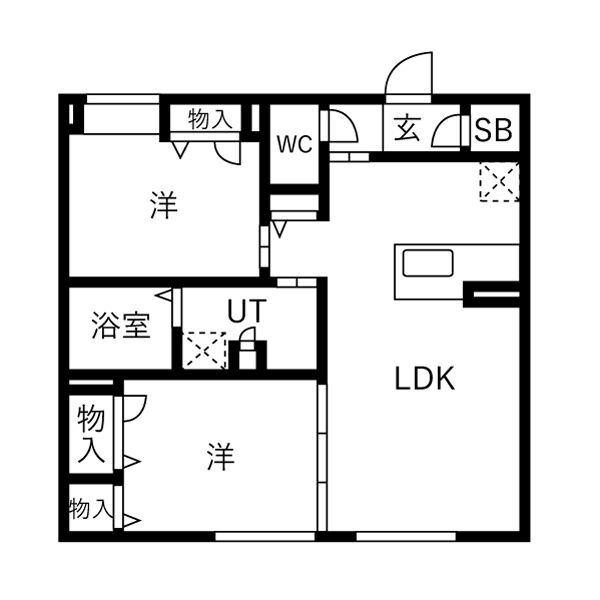 サクラメゾン浄水の間取り