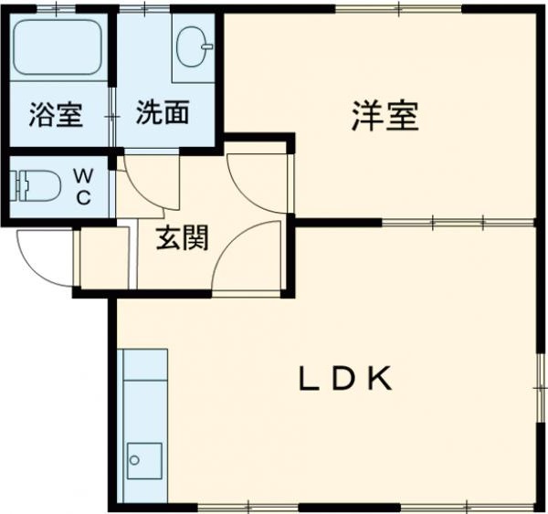 ハイツ中由 C棟の間取り