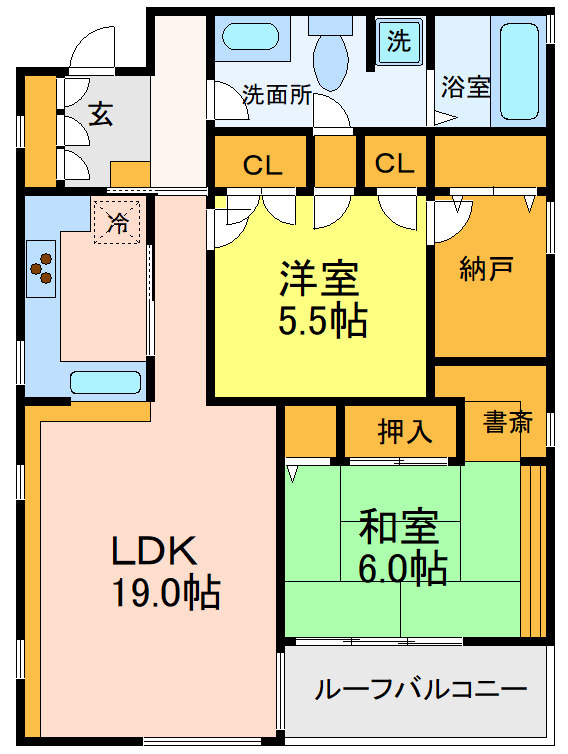 SAPAZIO-Kの間取り