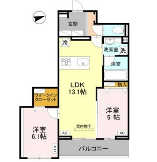 RESIDENCE KAZE 桜の間取り