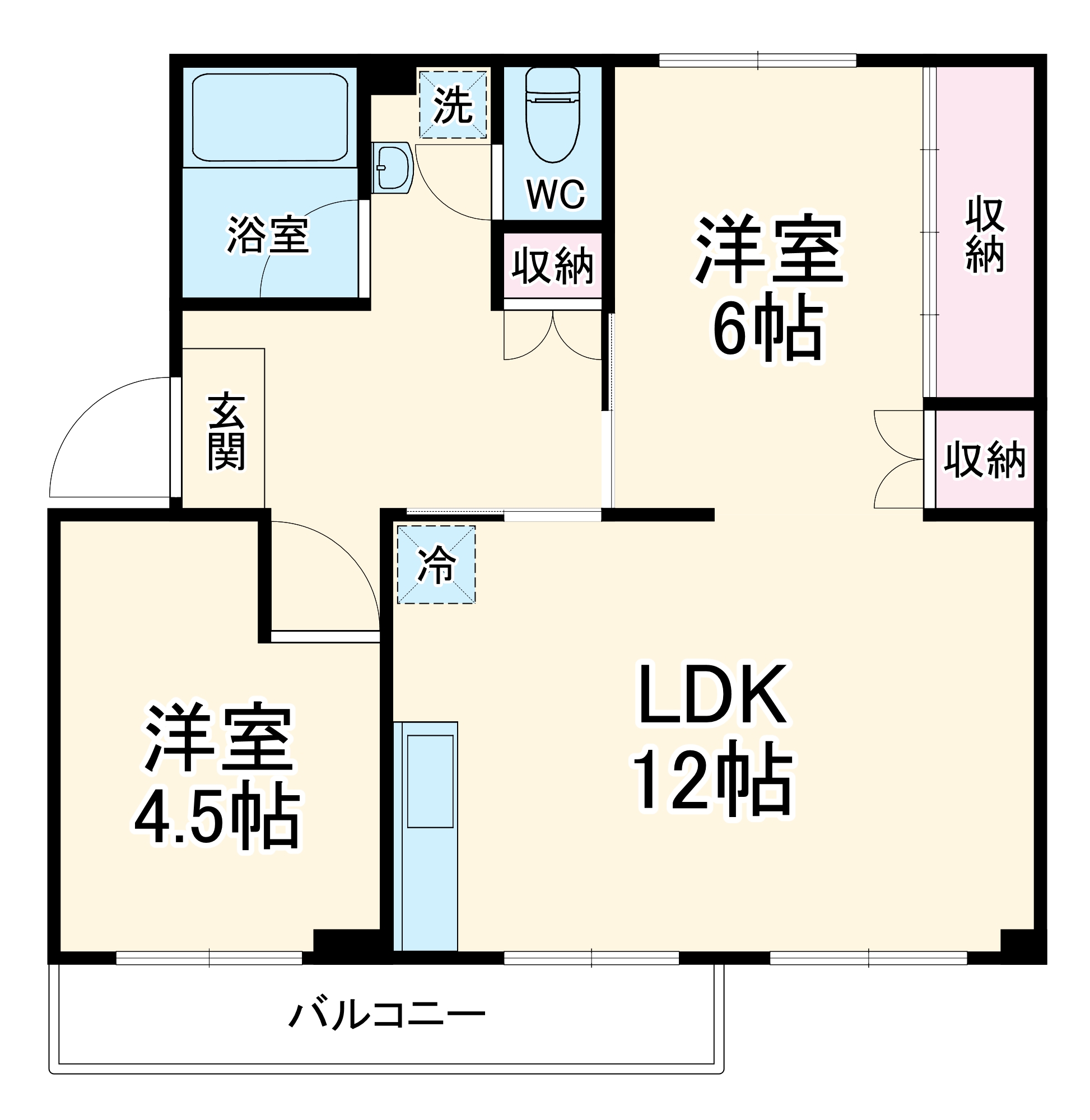 武里団地5街区22号棟の間取り