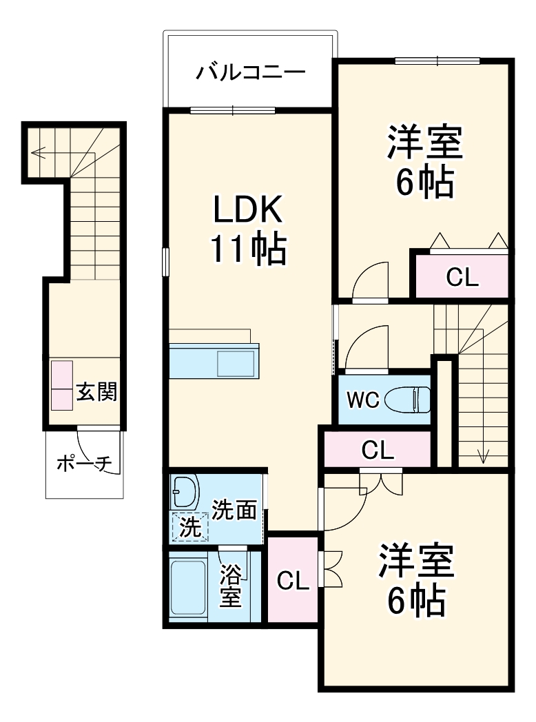 アンジュの間取り