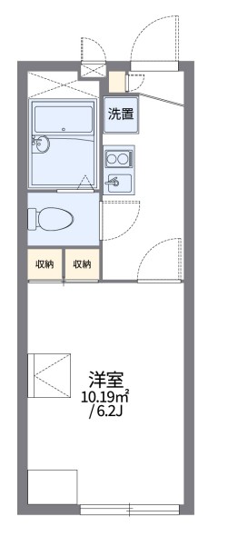 レオパレスクレストヒルズ向原の間取り