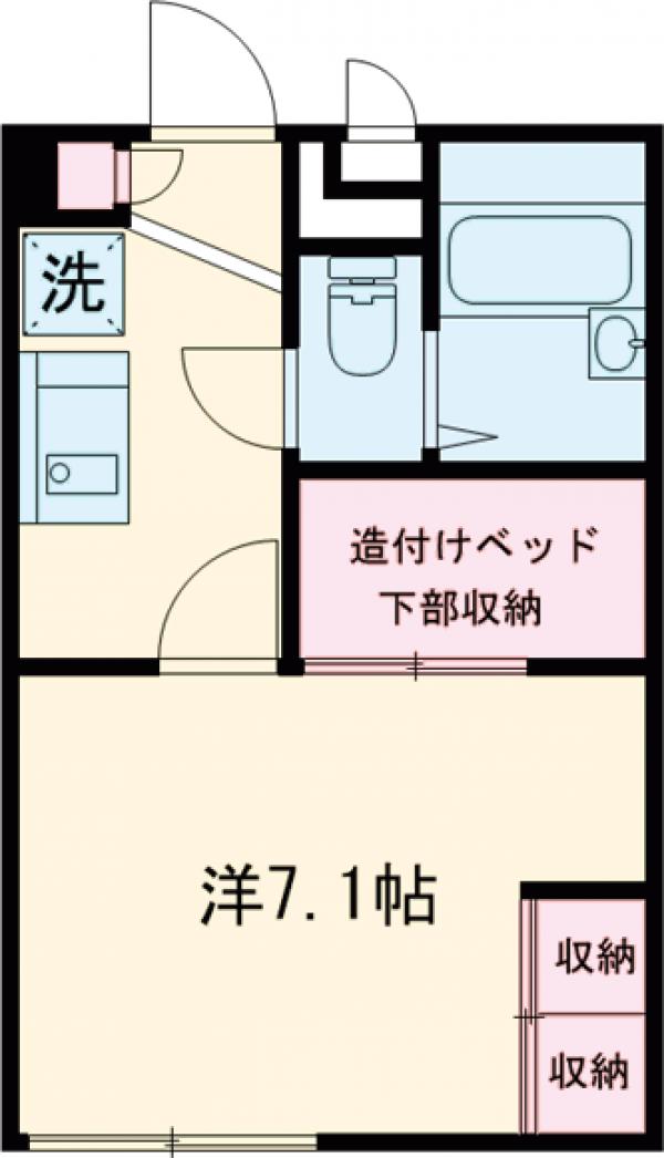 レオパレスアメニティ中葛西の間取り