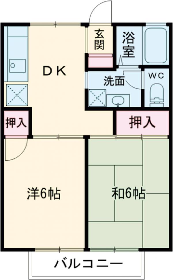 アネックスグリーンCの間取り