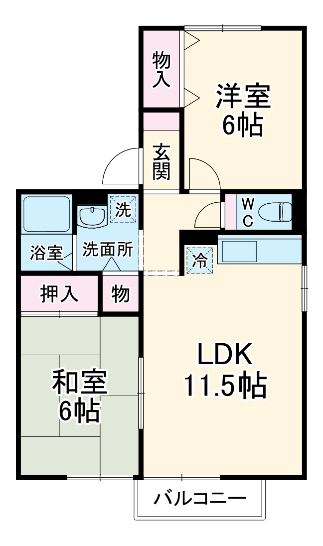 メゾンドール弐番館の間取り