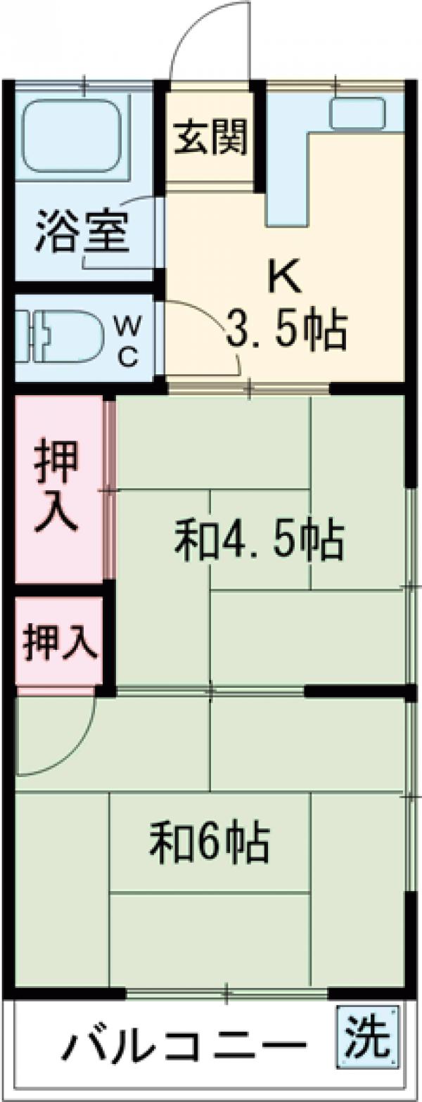 フラット吉田の間取り