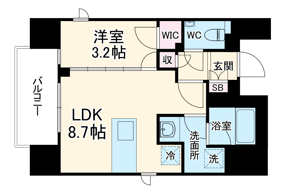 ルジェンテ横浜桜木町の間取り
