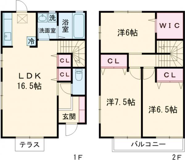 リヴィエールコートの間取り