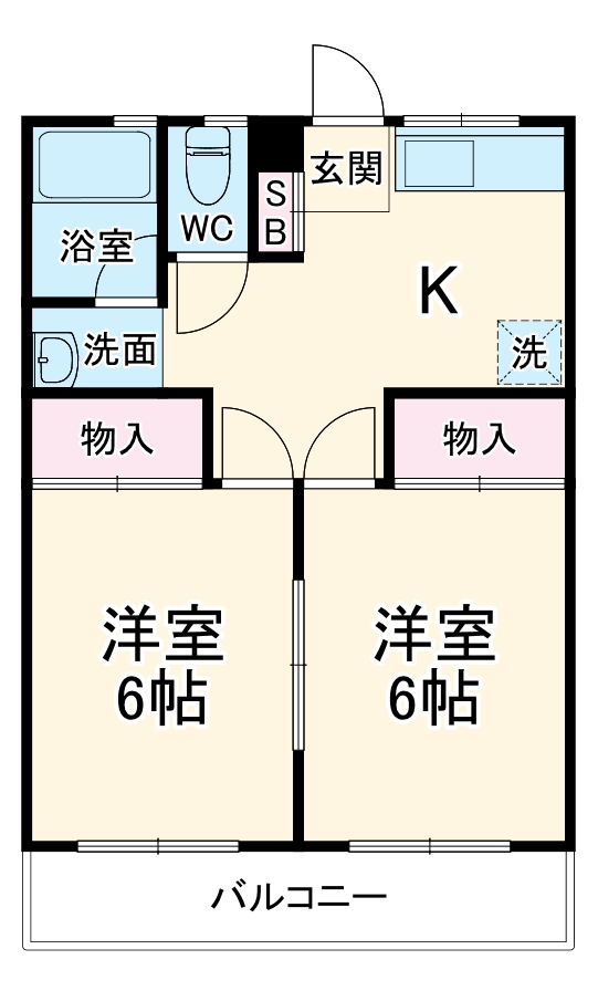乙羽コーポの間取り