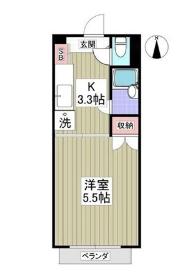 ヒルズ白楽Iの間取り