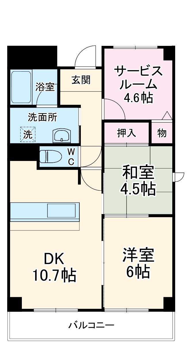 2/2 間取