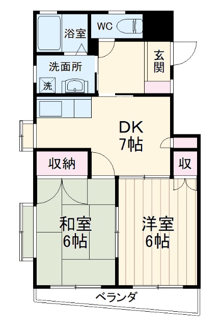 ドミールKNの間取り
