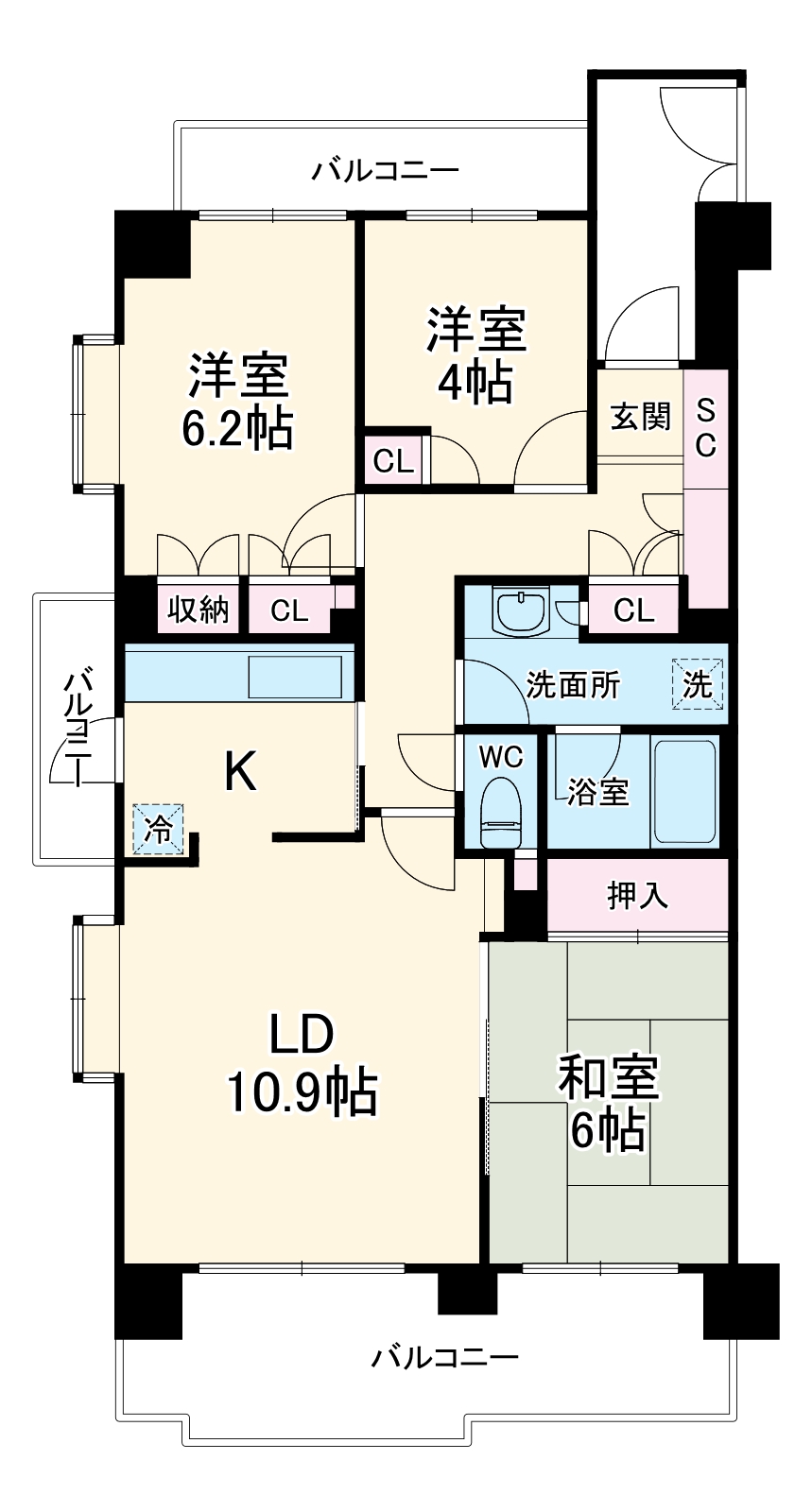 大宮大門パーク・ホームズの間取り
