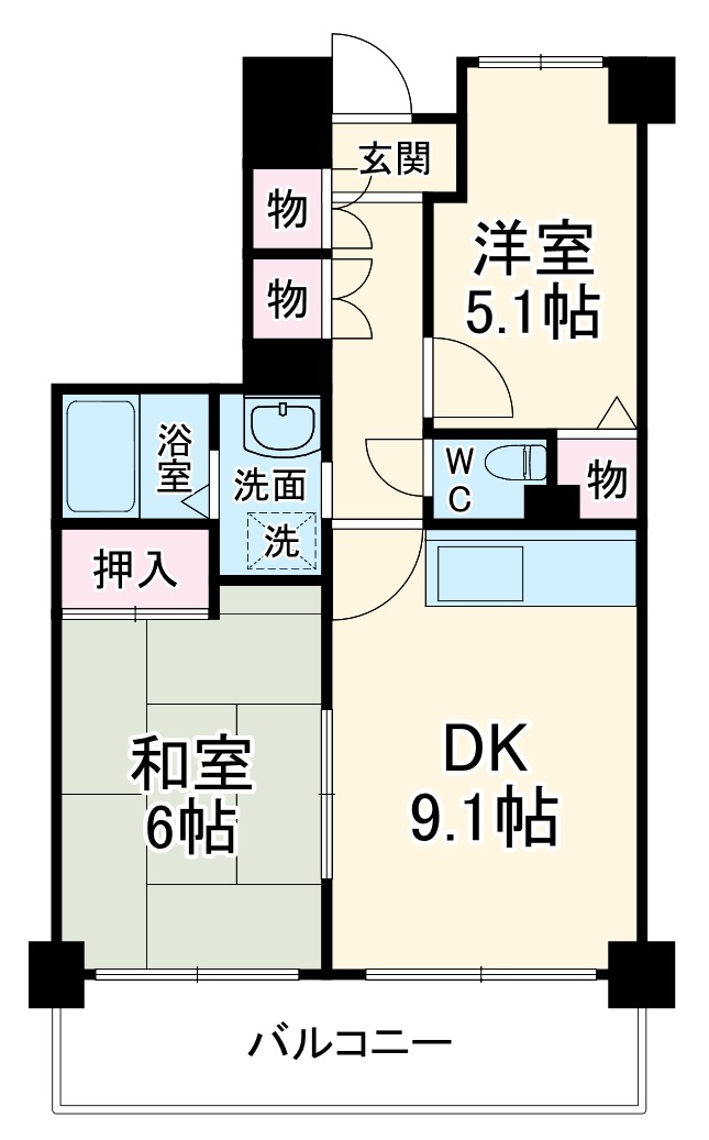 サンハイム今福の間取り