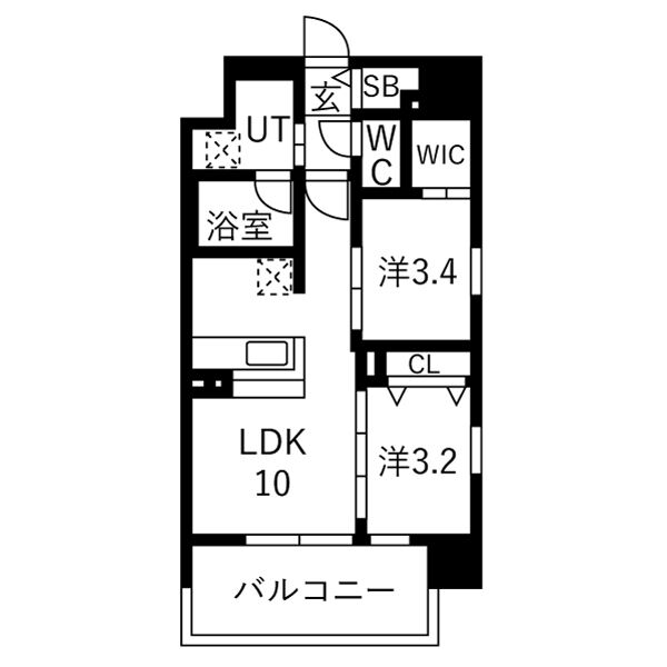 ソルテラスUMEDA NORTHの間取り