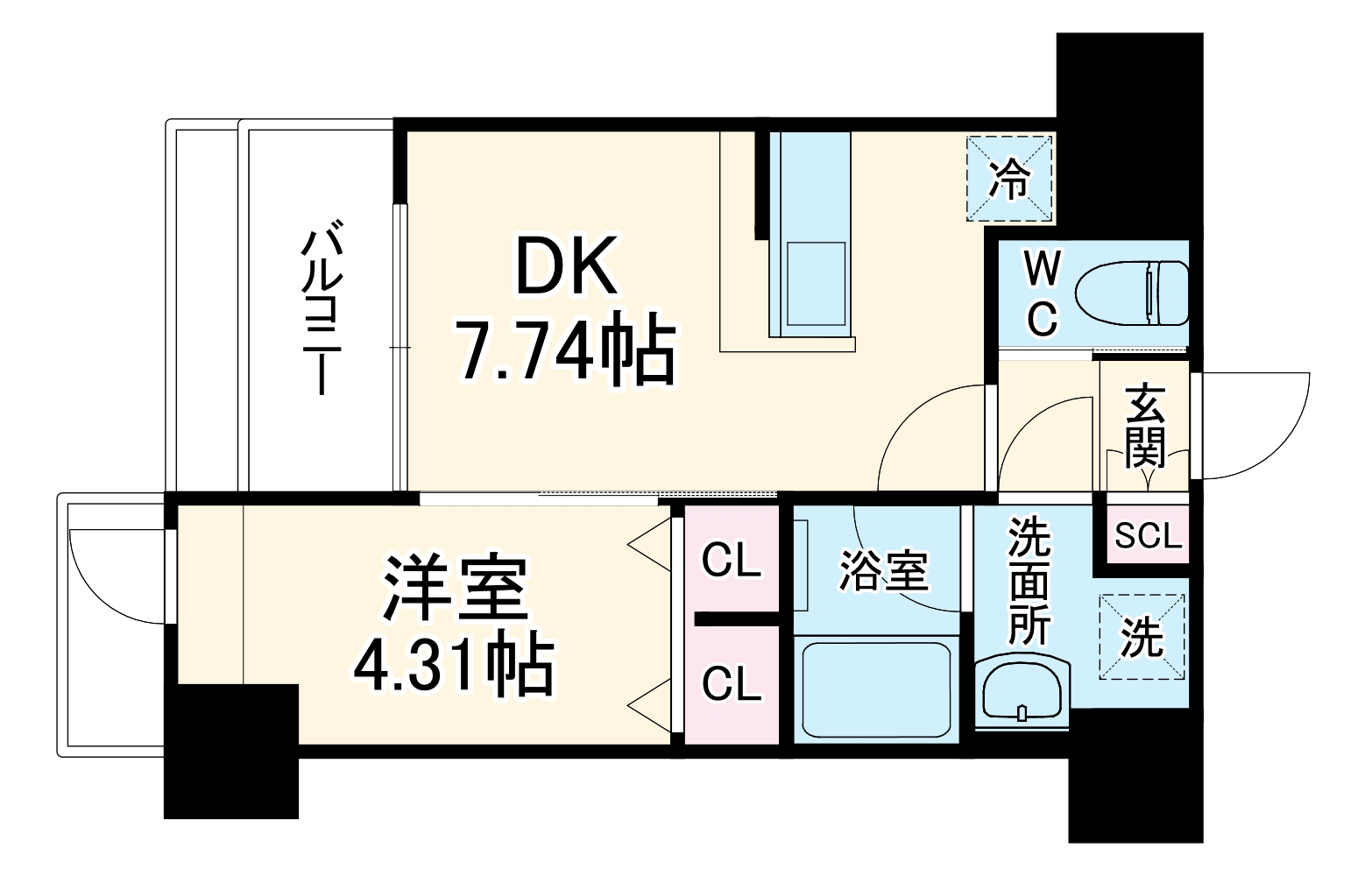 プレジオ難波ASIANの間取り
