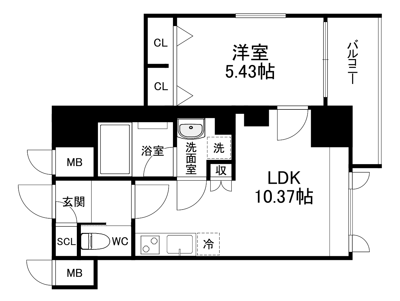 プレジオ難波ASIANの間取り