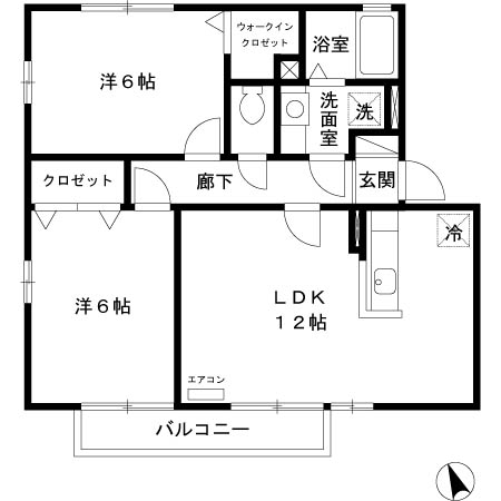 ウィルモア・ラフォーレの間取り