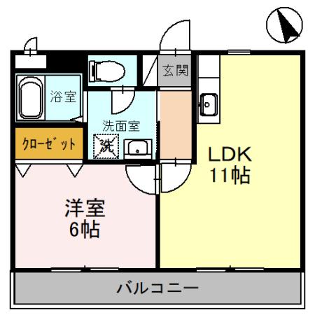 グリーンハウス　Ⅳの間取り