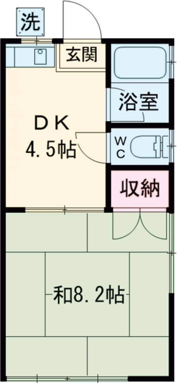 ハイツ元町A の間取り