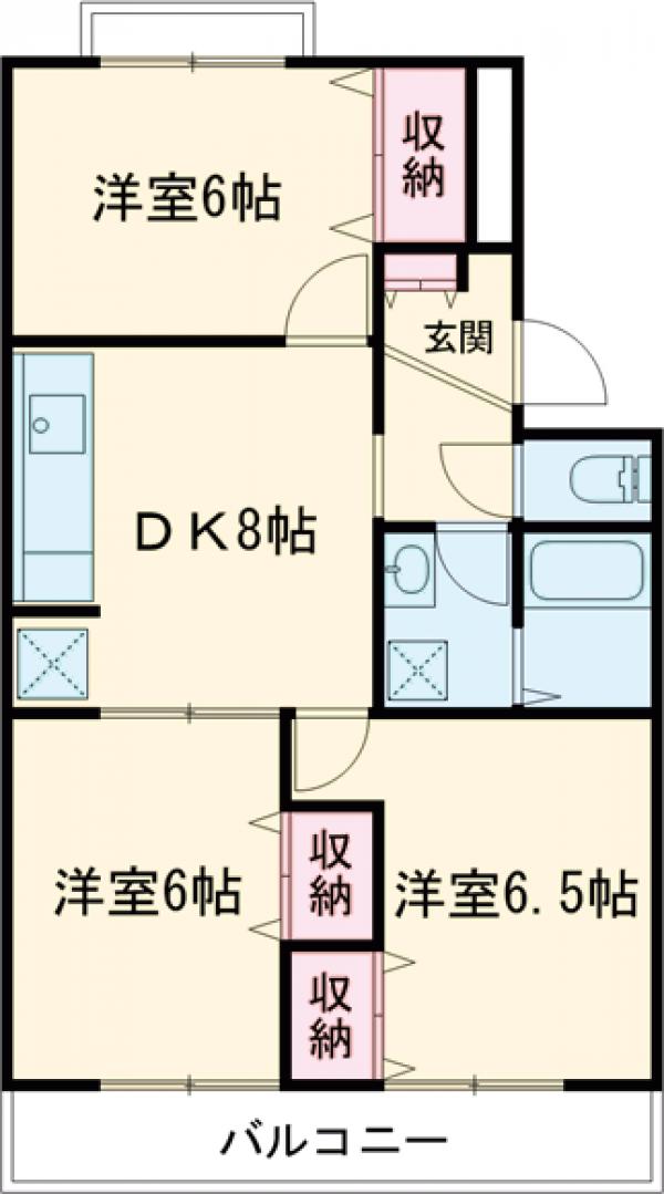 ハウス池亀6号館の間取り