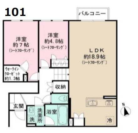 UX courtの間取り