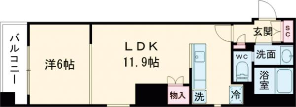 ＨＦ目黒行人坂レジデンスの間取り