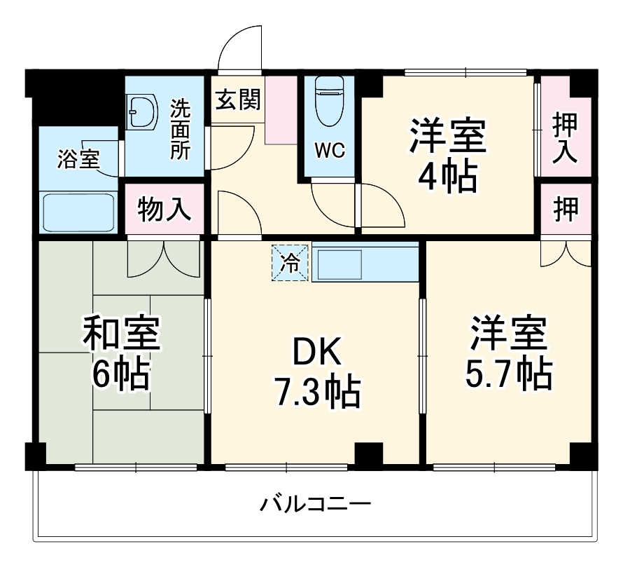 クレストールKZの間取り