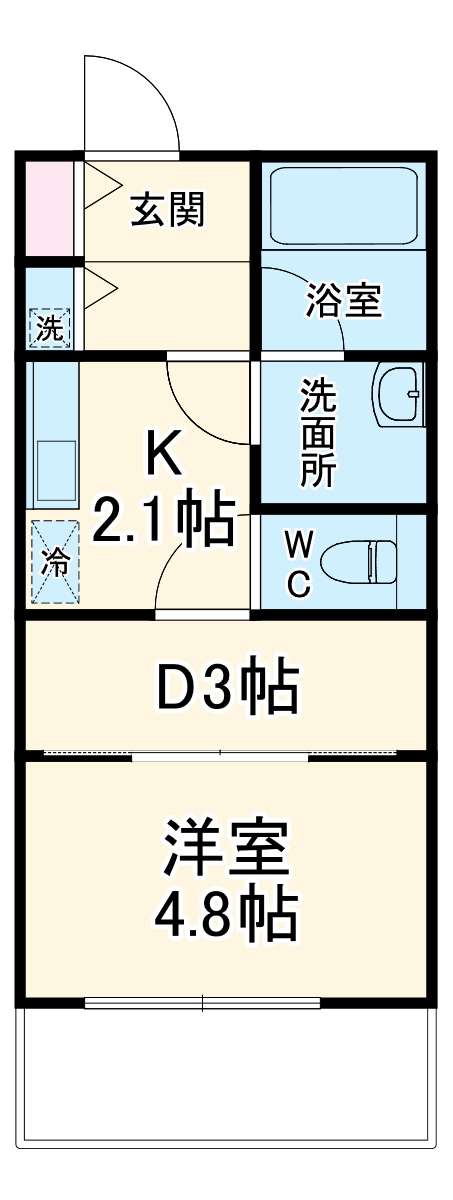 シャンテいせはらの間取り