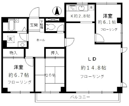 メゾンガーデニアの間取り
