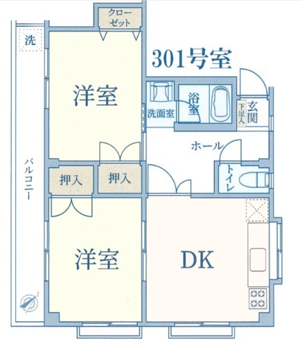 サンハイツの間取り