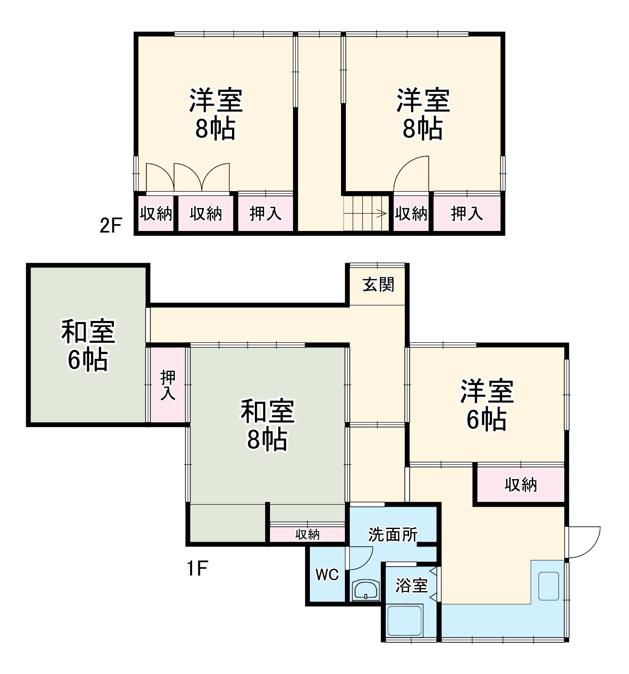 浦郷町2丁目貸家の間取り