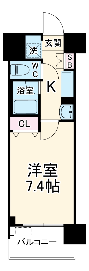 レジュールアッシュ梅田EAST(レジュールアッシュ梅田イースト)の間取り