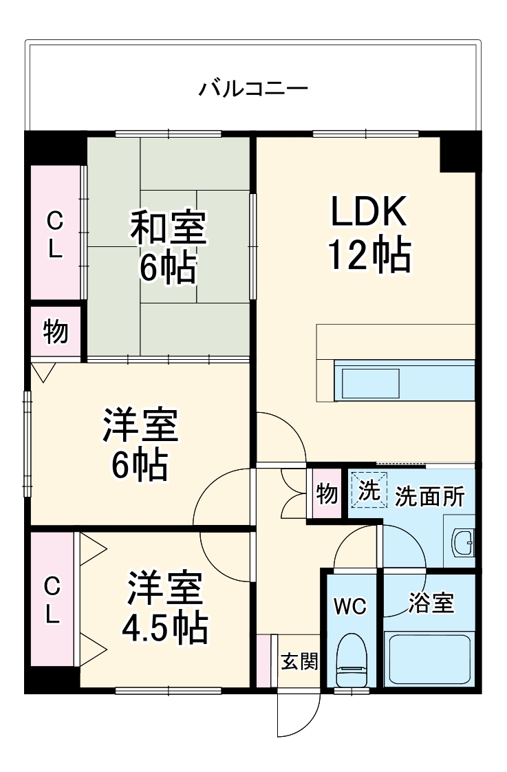 リバーサイド千里丘の間取り