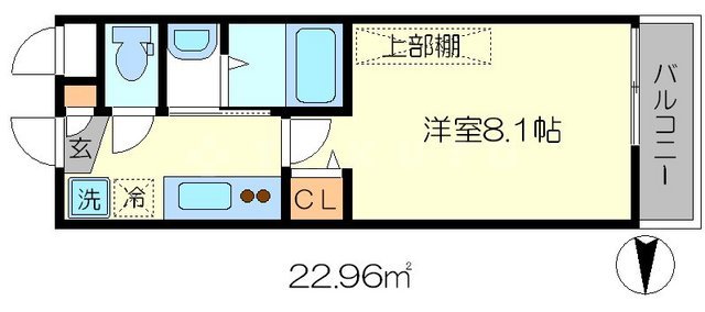ベルク五条高倉の間取り