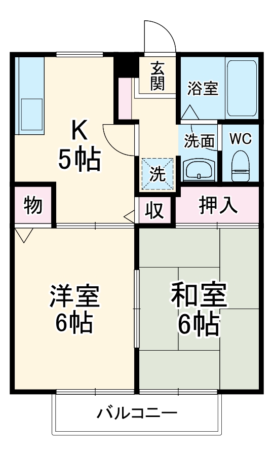 コーポコジマの間取り
