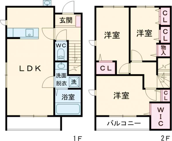 LibertaⅡ Bの間取り