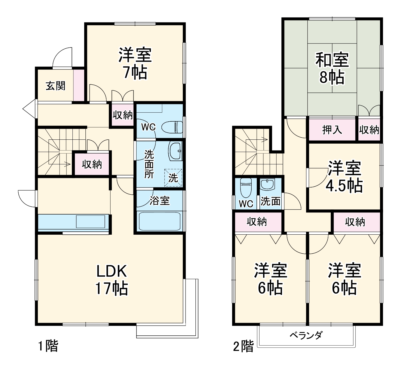 野田市五木新町戸建の間取り