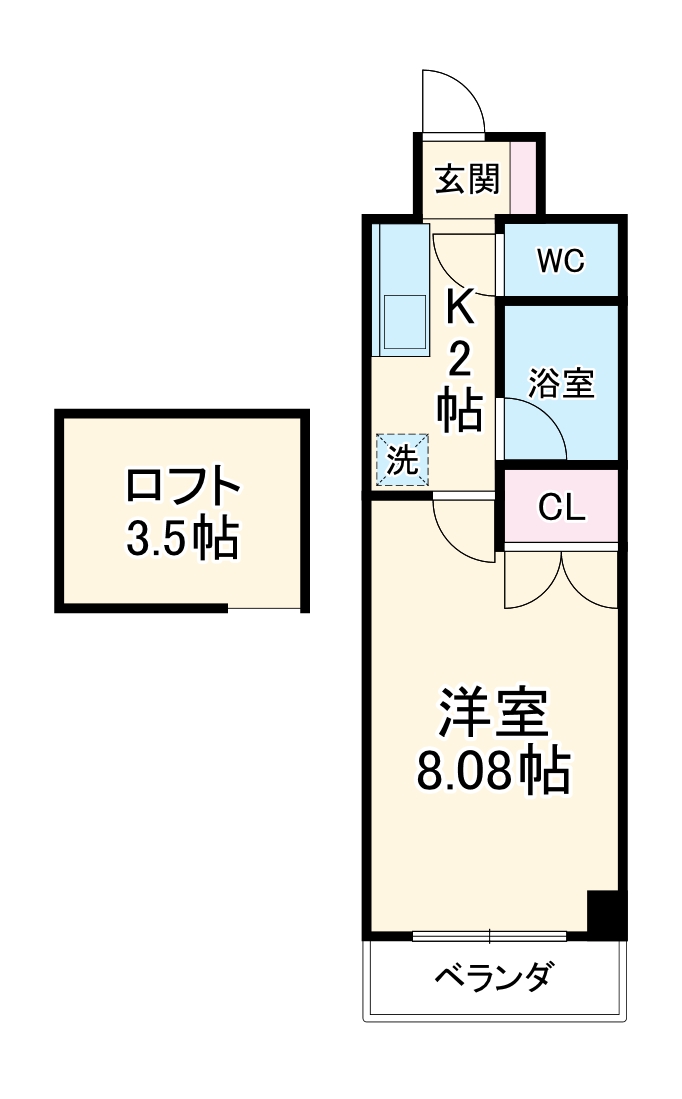 クレオ舞浜Ⅲの間取り