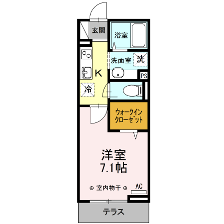 コーポ盛の間取り
