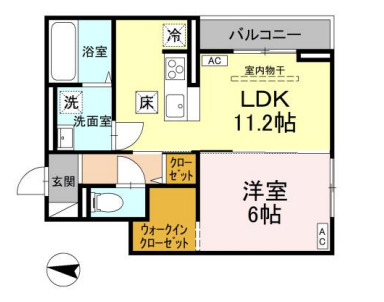 ソレイユ・イーストの間取り