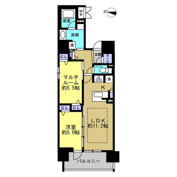エステムコート十三本町の間取り