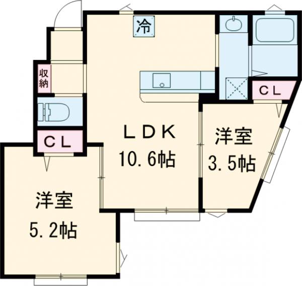 (仮称)サンライズ府中の間取り