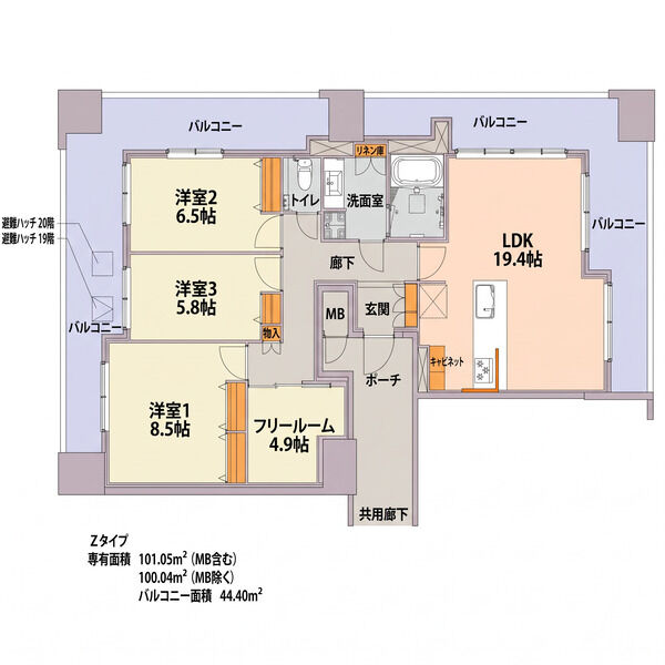 S-RESIDENCE千種belvia TOWERの間取り