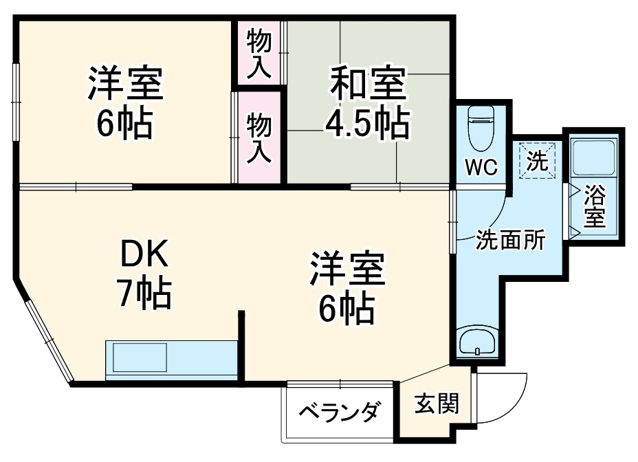 KMビルの間取り