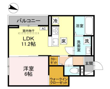 ソレイユ・ウエストの間取り